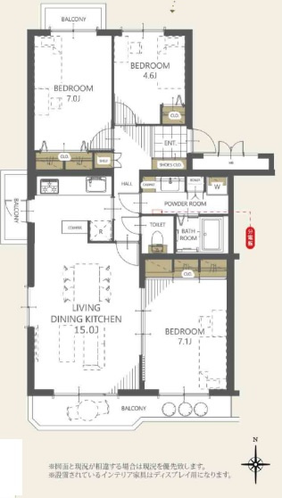サニータウンにれの木台第二住宅3-17号棟