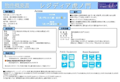 【地図】 | レジディア虎ノ門