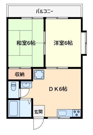 ドミール学園前Ⅱの間取り