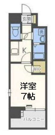 【間取り】 | エスプレイス難波サウスゲート