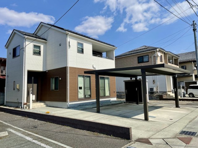 【外観】 | 中古戸建　山形市江俣1丁目 | 4LDKです♪リビングに和室隣接の過ごしやすい間取りです。