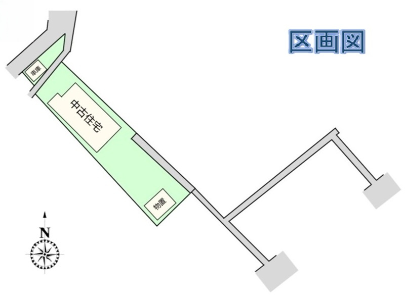 北本市北本４丁目　中古戸建　配置図