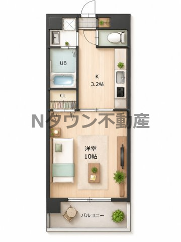 【間取り】 | カサグランデ新栄 | 間取りです。