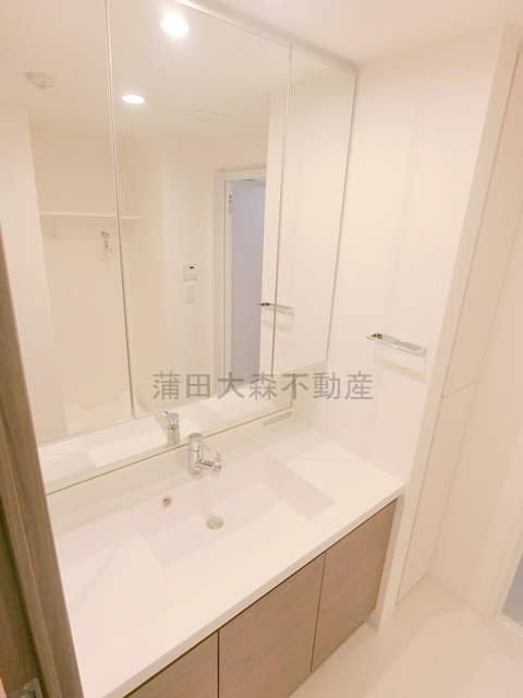 スタイリオ池上WeLLの洗面所|収納付き洗面脱衣所　独立洗面台