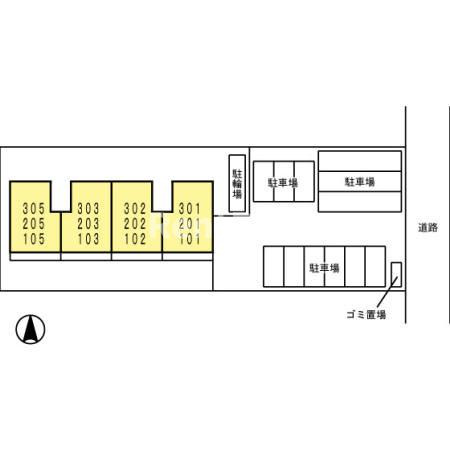 ラ・グラシューズの区画図