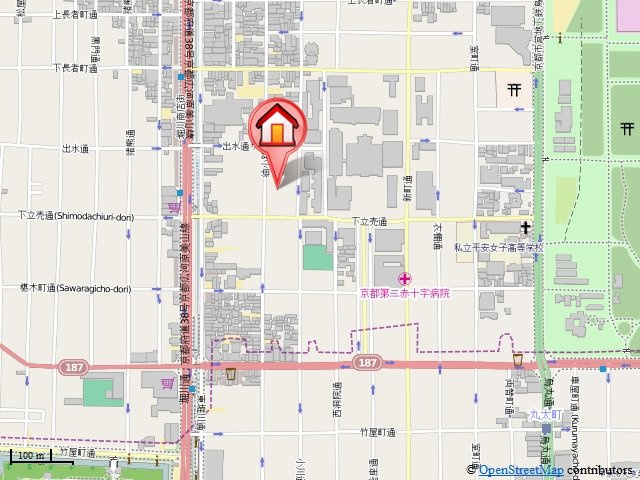 メゾンドゼフィールの地図