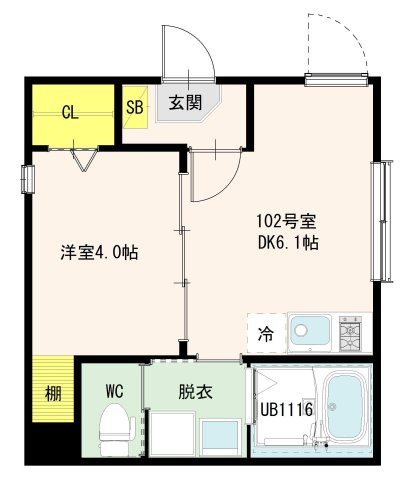 【間取り】 | 千住緑町三丁目2A