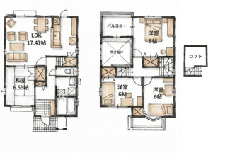 【間取り】 | 守山市勝部5丁目　中古戸建