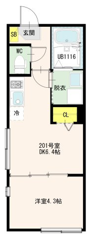 【間取り】 | 千住緑町三丁目2A