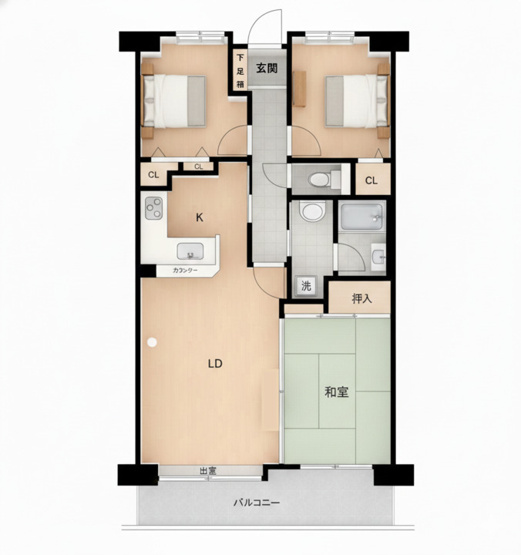 【間取り】 | チサンマンション水前寺