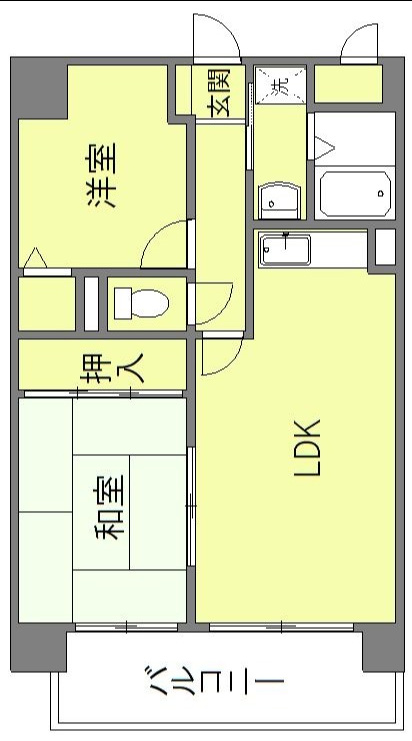 オリンピア那珂川の間取り|※図面と現況が異なる場合は現況優先になります。
