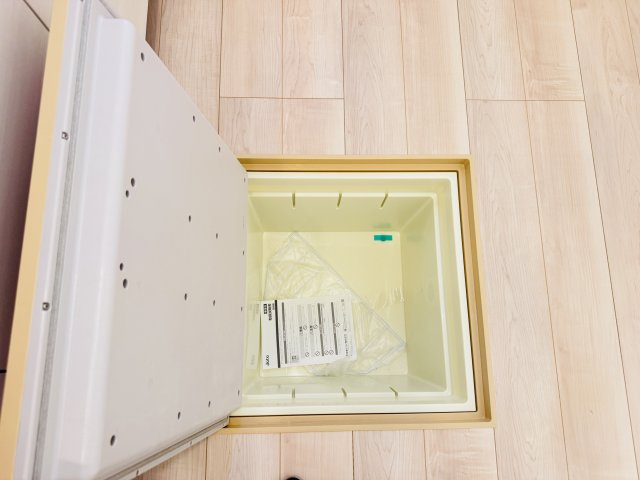 葛飾区水元４丁目新築戸建【水元小学校：5分】のキッチン|キッチン床下収納