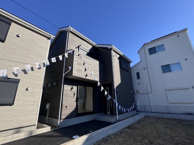 葛飾区水元４丁目新築戸建【水元小学校：5分】の外観|6号棟外観・完成済み内覧可能です！