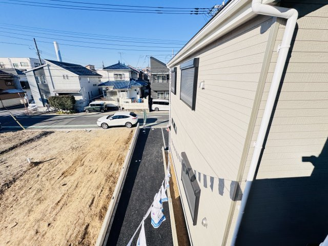 葛飾区水元４丁目新築戸建【水元小学校：5分】の展望|バルコニーより道路側眺望