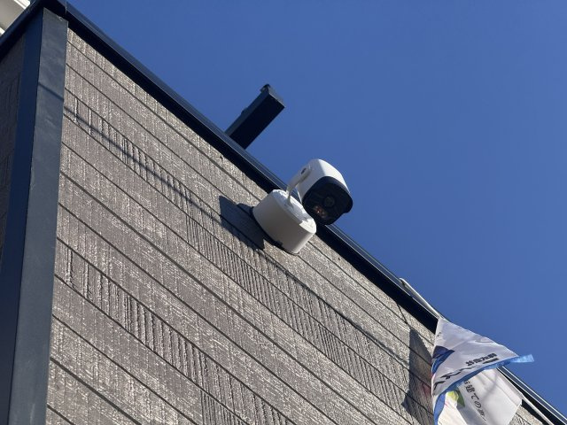葛飾区水元４丁目新築戸建【水元小学校：5分】の防犯設備|スマホで確認できる防犯カメラつき♪