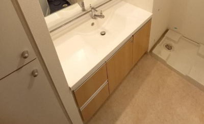 【洗面所】 | フルーヴ押上 | 広い洗面スペース