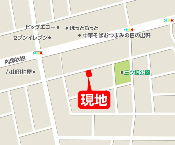 郡山市八山田6丁目　　  ２号棟　　　行徳小学校、行健中学区　のその他|案内図