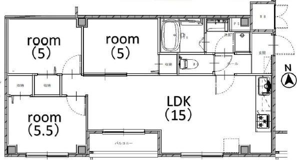 【間取り】 | HIT KITATANABE SIX