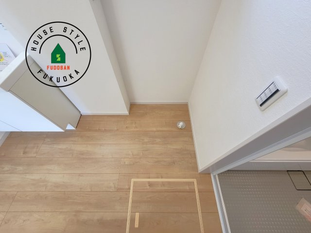 福岡市西区愛宕1丁目第3-2棟（1号棟）　の内観：施工例|ランドリースペースとなります。広々して有効的にご使用できます。 