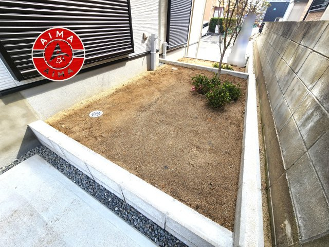 太宰府市朱雀4丁目第4-2棟（1号棟）　の庭|お庭で自由な時間を過ごせます。