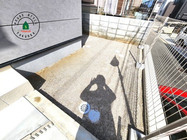 福岡市城南区七隈2丁目第6-2棟（2号棟）の庭|お庭で自由な時間を過ごせます。