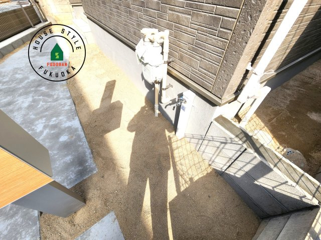 福岡市南区長住5丁目第8-3棟（2号棟）の庭|お庭で自由な時間を過ごせます。