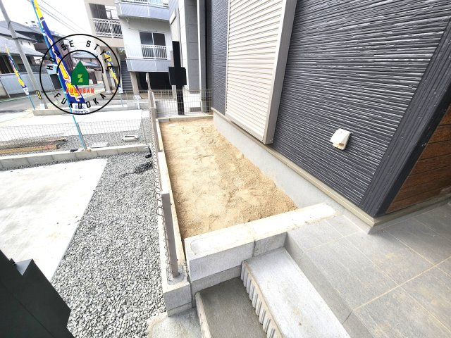 福岡市南区長住5丁目第8-3棟（3号棟）の庭|お庭で自由な時間を過ごせます。