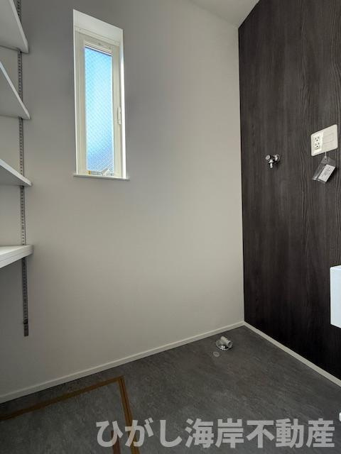 藤沢市大庭   新築戸建   全2棟のランドリースペース|洗濯機置場