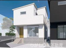 藤沢市大庭   新築戸建   全2棟の外観パース|Ａ棟イメージパスですので実際のものと多少異なります