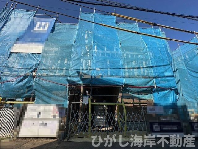 藤沢市羽鳥3丁目　新築戸建　全6棟の外観|1月31日撮影　建築中　現地外観