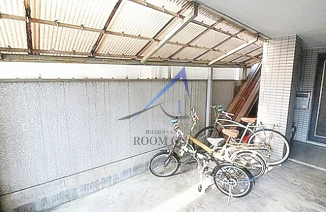 コーポひまわりのその他共用部分|駐輪場です。