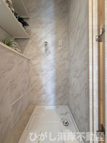 パテラスクエア平塚のランドリースペース|新規リフォーム完了！　洗濯機置場