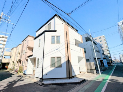 【外観】 | 葛飾区東四つ木２丁目の戸建 | ～西南角地の現地外観写真～