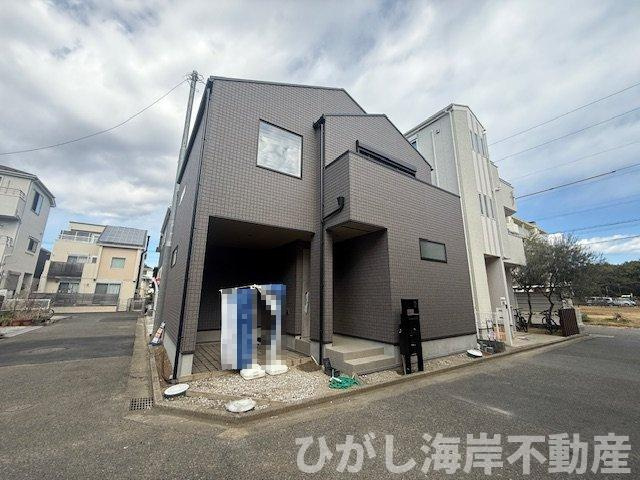 平塚市袖ヶ浜　新築戸建の前面道路含む現地写真|現地外観