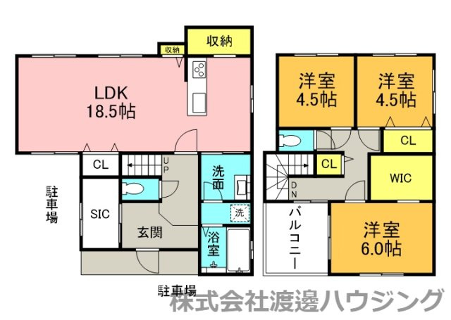 四條畷市岡山４丁目一戸建の間取り
