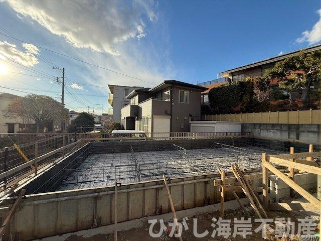 茅ヶ崎市菱沼3丁目　新築戸建　全4棟の外観|1月22日撮影　建築中　現地外観