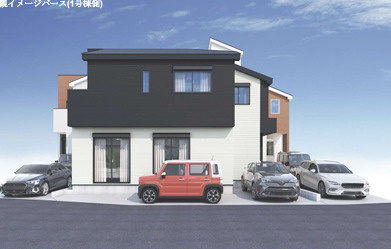 茅ヶ崎市松が丘２丁目　新築戸建　全３棟の区画図|対象 No.1