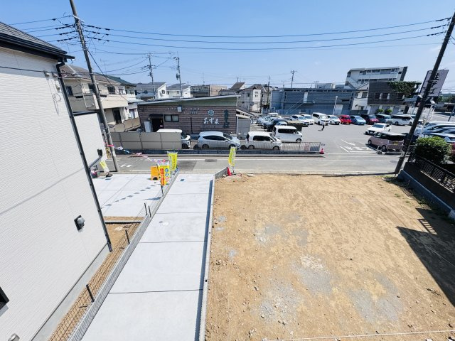 松戸市三矢小台３丁目新築戸建【矢切小学校：7分】の展望|バルコニーより道路側眺望