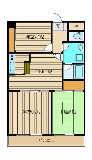 【間取り】 | グローリア初穂ときわ台