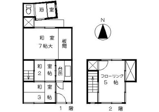 【間取り】 | 吉田橘町　中古戸建【生活便利】