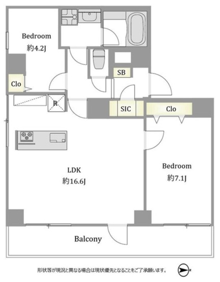 【間取り】 | ★仲介手数料無料★グレイス麻布十番（新耐震基準レジデンス・3月末完了予定）