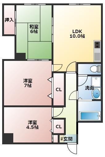 【間取り】 | グレイス城崎
