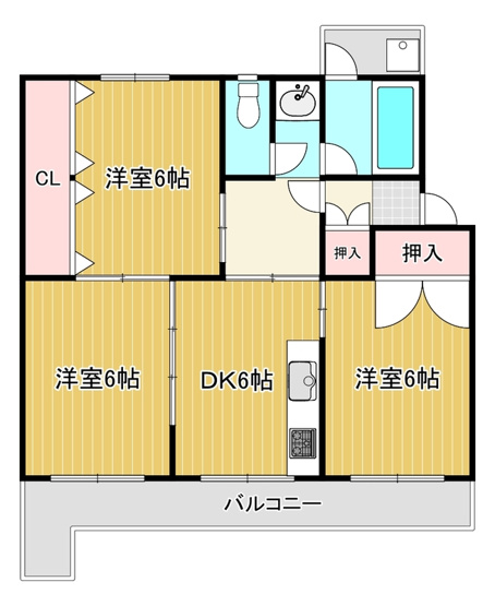 【間取り】 | 円明寺ヶ丘団地C棟
