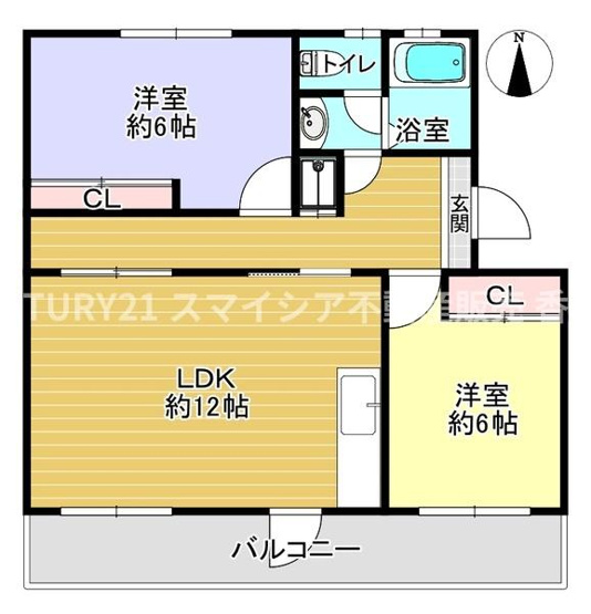 【間取り】 | 住宅都市整備公団山田池住宅　第6号棟