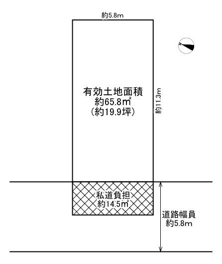 【土地図】 | 門真市深田町　売土地