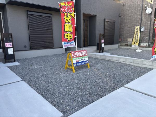 岡崎市上地　全2棟・1号棟の庭|ウッドデッキやBBQ。想像が膨らむお庭