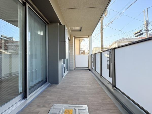 ブリシア横浜大口のバルコニー