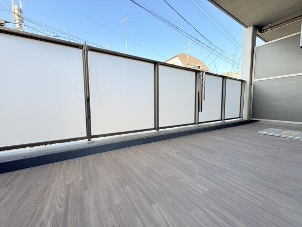 ブリシア横浜大口のバルコニー