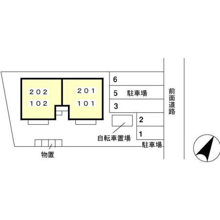 セジュールＭの区画図