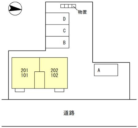 agreable(ｱｸﾞﾚｱｰﾌﾞﾙ）の区画図